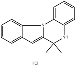 5,6-Dihdyro-6,6-dimethylindolo[1,2-a]quinoxaline HCl 结构式