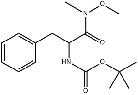 tert-butyl (1-(methoxy(methyl)amino)-1-oxo-3-phenylpropan-2-yl)carbamate(WX191481) Structure
