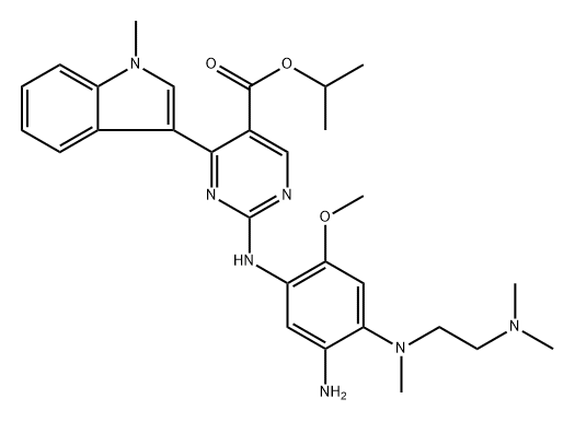  Isopropyl 2-((5-amino-4-((2-(dimethylamino)ethyl)(methyl)amino)-2-methoxyphenyl)amino)-4-(1-methyl-1H-indol-3-yl)pyrimidine-5-carboxylate