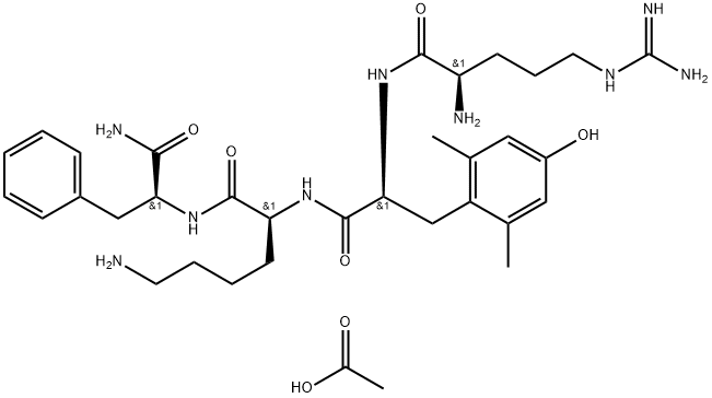 化合物ELAMIPRETIDE TRIACETATE, 1849610-71-4, 结构式