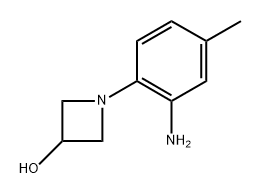 1-(2-amino-4-methylphenyl)azetidin-3-ol 化学構造式
