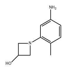 1-(5-amino-2-methylphenyl)azetidin-3-o 化学構造式