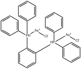 二氯化金 ,1,2-双(二苯基膦基)苯,185520-18-7,结构式