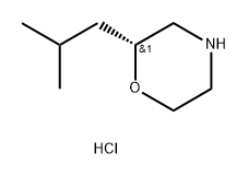 Morpholine, 2-(2-methylpropyl)-, hydrochloride, (2R)-,185544-93-8,结构式