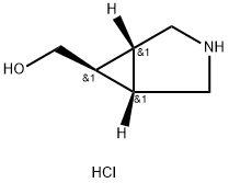 (1α,5α,6α)-3-Azabicyclo[3.1.0]hexan-6-ylmethanol hydrochloride Structure