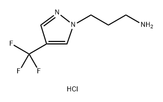 3-[4-(trifluoromethyl)-1H-pyrazol-1-yl]propan-1-amine Struktur