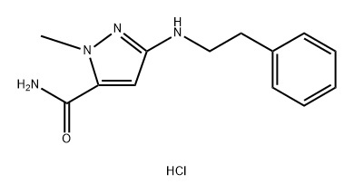 1-methyl-3-[(2-phenylethyl)amino]-1H-pyrazole-5-carboxamide Structure
