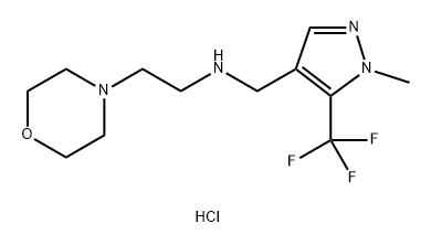 {[1-methyl-5-(trifluoromethyl)-1H-pyrazol-4-yl]methyl}(2-morpholin-4-ylethyl)amine,1855945-95-7,结构式
