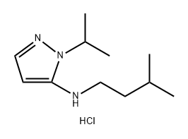 1-isopropyl-N-(3-methylbutyl)-1H-pyrazol-5-amine Structure