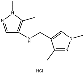 N-[(1,3-dimethyl-1H-pyrazol-4-yl)methyl]-1,5-dimethyl-1H-pyrazol-4-amine Structure