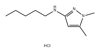 1,5-dimethyl-N-pentyl-1H-pyrazol-3-amine 结构式