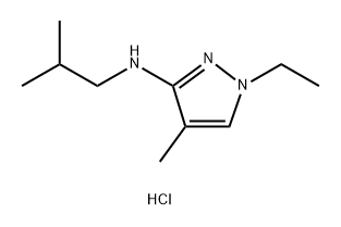 1-ethyl-N-isobutyl-4-methyl-1H-pyrazol-3-amine Struktur