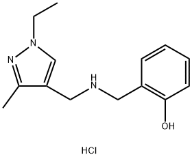 2-({[(1-ethyl-3-methyl-1H-pyrazol-4-yl)methyl]amino}methyl)phenol Structure