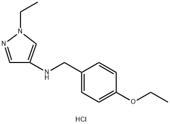 N-(4-ethoxybenzyl)-1-ethyl-1H-pyrazol-4-amine,1855948-90-1,结构式