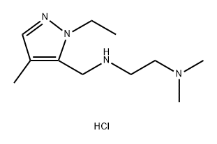 N'-[(1-ethyl-4-methyl-1H-pyrazol-5-yl)methyl]-N,N-dimethylethane-1,2-diamine 结构式