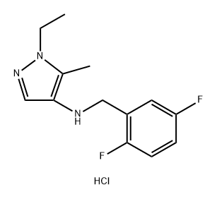 N-(2,5-difluorobenzyl)-1-ethyl-5-methyl-1H-pyrazol-4-amine Structure