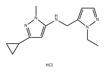 3-cyclopropyl-N-[(1-ethyl-1H-pyrazol-5-yl)methyl]-1-methyl-1H-pyrazol-5-amine Structure