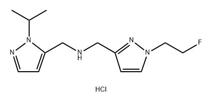 1-[1-(2-fluoroethyl)-1H-pyrazol-3-yl]-N-[(1-isopropyl-1H-pyrazol-5-yl)methyl]methanamine Structure