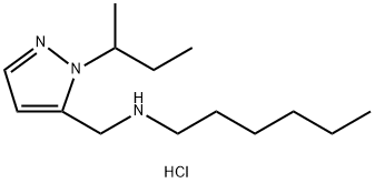 (1-sec-butyl-1H-pyrazol-5-yl)methyl]hexylamine Structure