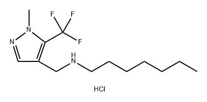 heptyl{[1-methyl-5-(trifluoromethyl)-1H-pyrazol-4-yl]methyl}amine Structure