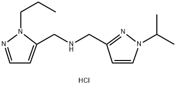 1-(1-isopropyl-1H-pyrazol-3-yl)-N-[(1-propyl-1H-pyrazol-5-yl)methyl]methanamine Structure