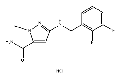 3-[(2,3-difluorobenzyl)amino]-1-methyl-1H-pyrazole-5-carboxamide 结构式
