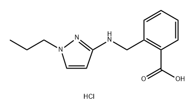 2-{[(1-propyl-1H-pyrazol-3-yl)amino]methyl}benzoic acid Structure