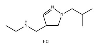 ethyl[(1-isobutyl-1H-pyrazol-4-yl)methyl]amine Structure