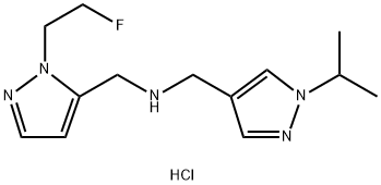 1-[1-(2-fluoroethyl)-1H-pyrazol-5-yl]-N-[(1-isopropyl-1H-pyrazol-4-yl)methyl]methanamine|