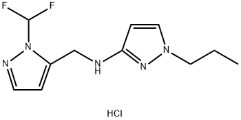 N-{[1-(difluoromethyl)-1H-pyrazol-5-yl]methyl}-1-propyl-1H-pyrazol-3-amine Structure