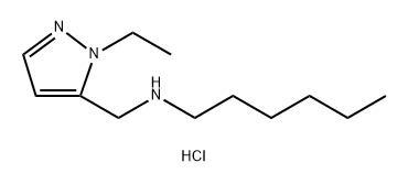 (1-ethyl-1H-pyrazol-5-yl)methyl]hexylamine 结构式