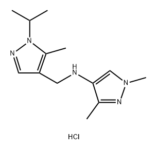 N-[(1-isopropyl-5-methyl-1H-pyrazol-4-yl)methyl]-1,3-dimethyl-1H-pyrazol-4-amine Structure