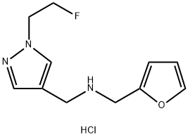 1-[1-(2-fluoroethyl)-1H-pyrazol-4-yl]-N-(2-furylmethyl)methanamine Structure