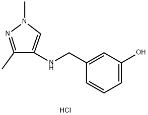 3-{[(1,3-dimethyl-1H-pyrazol-4-yl)amino]methyl}phenol Structure