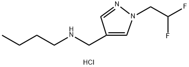 butyl{[1-(2,2-difluoroethyl)-1H-pyrazol-4-yl]methyl}amine Structure