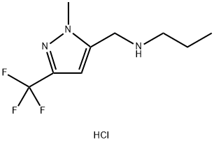 {[1-methyl-3-(trifluoromethyl)-1H-pyrazol-5-yl]methyl}propylamine 结构式