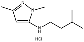 1,3-dimethyl-N-(3-methylbutyl)-1H-pyrazol-5-amine,1856048-98-0,结构式