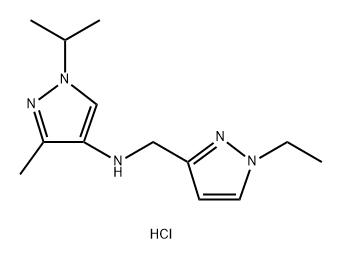 N-[(1-ethyl-1H-pyrazol-3-yl)methyl]-1-isopropyl-3-methyl-1H-pyrazol-4-amine 结构式
