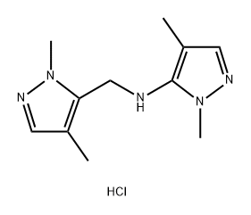 N-[(1,4-dimethyl-1H-pyrazol-5-yl)methyl]-1,4-dimethyl-1H-pyrazol-5-amine,1856053-77-4,结构式