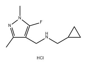 1-cyclopropyl-N-[(5-fluoro-1,3-dimethyl-1H-pyrazol-4-yl)methyl]methanamine Structure