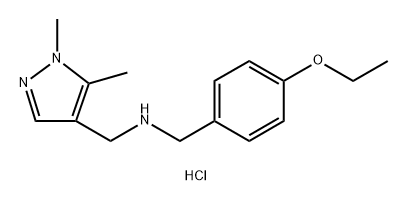 1-(1,5-dimethyl-1H-pyrazol-4-yl)-N-(4-ethoxybenzyl)methanamine Struktur