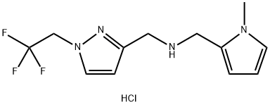 1-(1-methyl-1H-pyrrol-2-yl)-N-{[1-(2,2,2-trifluoroethyl)-1H-pyrazol-3-yl]methyl}methanamine
