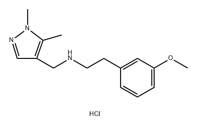 (1,5-dimethyl-1H-pyrazol-4-yl)methyl][2-(3-methoxyphenyl)ethyl]amine Struktur