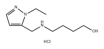 4-{[(1-ethyl-1H-pyrazol-5-yl)methyl]amino}butan-1-ol 结构式