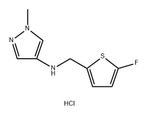 N-[(5-fluoro-2-thienyl)methyl]-1-methyl-1H-pyrazol-4-amine Struktur