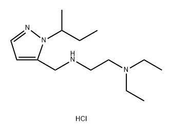 N'-[(1-sec-butyl-1H-pyrazol-5-yl)methyl]-N,N-diethylethane-1,2-diamine Structure