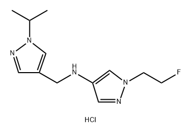 1-(2-fluoroethyl)-N-[(1-isopropyl-1H-pyrazol-4-yl)methyl]-1H-pyrazol-4-amine Structure