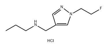 {[1-(2-fluoroethyl)-1H-pyrazol-4-yl]methyl}propylamine Structure