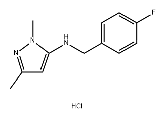 N-(4-fluorobenzyl)-1,3-dimethyl-1H-pyrazol-5-amine Structure