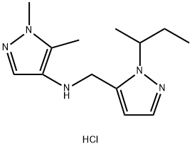 N-[(1-sec-butyl-1H-pyrazol-5-yl)methyl]-1,5-dimethyl-1H-pyrazol-4-amine Structure